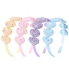 image:imageOAOLEER 4 PCS Princess Crown Headbands for Girls Heart Head BandsRhinestone Tulle Hairbands for Girls Toddler Tiara Crown Hair Accessories for Birthday Party Proms