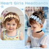 image:imageOAOLEER 4PCS Headband for Girls Heart Head BandsFlower Headbands Floral Hair Bands Non Slip Hoops Accessories for Girls Toddlers Kids Teens ChildrenButterfly Headbands 1 Count Pack of 4