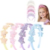 image:imageOAOLEER 4 PCS Star Headbands for Girls Princess Crown Hairbands for Girls Toddler Tiara Crown Hair Accessories for Birthday Party Proms