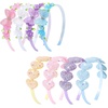 image:imageOAOLEER 4PCS Headband for Girls Heart Head BandsFlower Headbands Floral Hair Bands Non Slip Hoops Accessories for Girls Toddlers Kids Teens ChildrenButterfly Headbands 1 Count Pack of 4