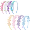 image:imageOAOLEER 4PCS Headband for Girls Star Head BandsFlower Headbands Floral Hair Bands Non Slip Hoops Accessories for Girls Toddlers Kids Teens ChildrenButterfly Headbands 1 Count Pack of 4