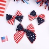 image:imageOAOLEER 4th of July American Flag Hair Bow Clips Blue White Red Grosgrain Ribbon Alligator Bow Kids Girls Women Hair Accessories For Party Supplies Red White BlueRed White Blue