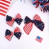 image:imageOAOLEER 4th of July American Flag Hair Bow Clips Blue White Red Grosgrain Ribbon Alligator Bow Kids Girls Women Hair Accessories For Party Supplies Red White BlueRed White Blue