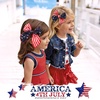 image:imageOAOLEER 4th of July American Flag Hair Bow Clips Blue White Red Grosgrain Ribbon Alligator Bow Kids Girls Women Hair Accessories For Party Supplies Red White BlueRed White Blue