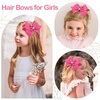 image:imageOAOLEER 5 2PCS Hair Bows for Girls Purple Grosgrain Ribbon Bows Hair Alligator Clips Hair Accessories for Girls Infants Toddlers Kids Teens Children PurplePink