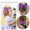 image:imageOAOLEER 5 2PCS Hair Bows for Girls Purple Grosgrain Ribbon Bows Hair Alligator Clips Hair Accessories for Girls Infants Toddlers Kids Teens Children PurplePurple