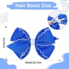 image:imageOAOLEER 5 2PCS Hair Bows for Girls Purple Grosgrain Ribbon Bows Hair Alligator Clips Hair Accessories for Girls Infants Toddlers Kids Teens Children PurpleBlue