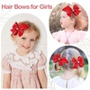 image:imageOAOLEER 5 2PCS Hair Bows for Girls Purple Grosgrain Ribbon Bows Hair Alligator Clips Hair Accessories for Girls Infants Toddlers Kids Teens Children PurpleRed