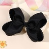image:imageOaoleer 2 PCS Hair Bows for Girls Red Grosgrain Ribbon Bow Alligator Clip Hair Accessories for Girls Infants Toddlers Kids Teens Children RedBlack