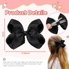 image:imageOaoleer 2 PCS Hair Bows for Girls Red Grosgrain Ribbon Bow Alligator Clip Hair Accessories for Girls Infants Toddlers Kids Teens Children RedBlack