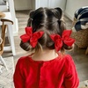 image:imageOaoleer 2 PCS Hair Bows for Girls Red Grosgrain Ribbon Bow Alligator Clip Hair Accessories for Girls Infants Toddlers Kids Teens Children RedRed