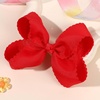 image:imageOaoleer 2 PCS Hair Bows for Girls Red Grosgrain Ribbon Bow Alligator Clip Hair Accessories for Girls Infants Toddlers Kids Teens Children RedRed