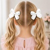 image:imageOaoleer 2 PCS Hair Bows for Girls Red Grosgrain Ribbon Bow Alligator Clip Hair Accessories for Girls Infants Toddlers Kids Teens Children RedWhite