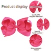 image:imageOaoleer 8PCS Hair Bows for Girls Green Grosgrain Ribbon Boutique Bow Alligator Clips Hair Accessories for Toddlers Little Girls Kids 8inch 6inch 45inch 3inch in PairHot Pink