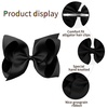 image:imageOaoleer 8PCS Hair Bows for Girls Green Grosgrain Ribbon Boutique Bow Alligator Clips Hair Accessories for Toddlers Little Girls Kids 8inch 6inch 45inch 3inch in PairBlack