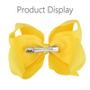 image:imageOaoleer 8PCS Hair Bows for Girls Green Grosgrain Ribbon Boutique Bow Alligator Clips Hair Accessories for Toddlers Little Girls Kids 8inch 6inch 45inch 3inch in PairYellow