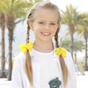 image:imageOaoleer 8PCS Hair Bows for Girls Green Grosgrain Ribbon Boutique Bow Alligator Clips Hair Accessories for Toddlers Little Girls Kids 8inch 6inch 45inch 3inch in PairYellow