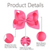 image:imageOaoleer 8PCS Hair Bows for Girls Green Grosgrain Ribbon Boutique Bow Alligator Clips Hair Accessories for Toddlers Little Girls Kids 8inch 6inch 45inch 3inch in PairHot Pink