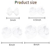 image:imageOaoleer 8PCS Hair Bows for Girls Green Grosgrain Ribbon Boutique Bow Alligator Clips Hair Accessories for Toddlers Little Girls Kids 8inch 6inch 45inch 3inch in PairWhite
