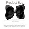 image:imageOaoleer 8PCS Hair Bows for Girls Green Grosgrain Ribbon Boutique Bow Alligator Clips Hair Accessories for Toddlers Little Girls Kids 8inch 6inch 45inch 3inch in PairBlack