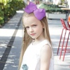 image:imageOaoleer 8PCS Hair Bows for Girls Green Grosgrain Ribbon Boutique Bow Alligator Clips Hair Accessories for Toddlers Little Girls Kids 8inch 6inch 45inch 3inch in PairPurple