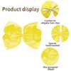 image:imageOaoleer 8PCS Hair Bows for Girls Green Grosgrain Ribbon Boutique Bow Alligator Clips Hair Accessories for Toddlers Little Girls Kids 8inch 6inch 45inch 3inch in PairYellow