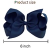 image:imageOaoleer 8PCS Hair Bows for Girls Green Grosgrain Ribbon Boutique Bow Alligator Clips Hair Accessories for Toddlers Little Girls Kids 8inch 6inch 45inch 3inch in PairNavy Blue