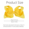 image:imageOaoleer 8PCS Hair Bows for Girls Green Grosgrain Ribbon Boutique Bow Alligator Clips Hair Accessories for Toddlers Little Girls Kids 8inch 6inch 45inch 3inch in PairYellow