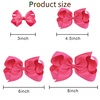 image:imageOaoleer 8PCS Hair Bows for Girls Green Grosgrain Ribbon Boutique Bow Alligator Clips Hair Accessories for Toddlers Little Girls Kids 8inch 6inch 45inch 3inch in PairHot Pink