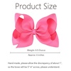 image:imageOaoleer 8PCS Hair Bows for Girls Green Grosgrain Ribbon Boutique Bow Alligator Clips Hair Accessories for Toddlers Little Girls Kids 8inch 6inch 45inch 3inch in PairHot Pink
