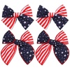 image:imageOAOLEER 4th of July American Flag Hair Bow Clips Blue White Red Grosgrain Ribbon Alligator Bow Kids Girls Women Hair Accessories For Party Supplies Red White BlueRed White Blue