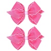 image:imageOAOLEER 5 2PCS Hair Bows for Girls Purple Grosgrain Ribbon Bows Hair Alligator Clips Hair Accessories for Girls Infants Toddlers Kids Teens Children PurplePink