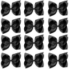 image:imageOaoleer 8PCS Hair Bows for Girls Green Grosgrain Ribbon Boutique Bow Alligator Clips Hair Accessories for Toddlers Little Girls Kids 8inch 6inch 45inch 3inch in PairBlack
