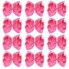 image:imageOaoleer 8PCS Hair Bows for Girls Green Grosgrain Ribbon Boutique Bow Alligator Clips Hair Accessories for Toddlers Little Girls Kids 8inch 6inch 45inch 3inch in PairHot Pink