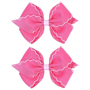 image:imageOAOLEER 5 2PCS Hair Bows for Girls Purple Grosgrain Ribbon Bows Hair Alligator Clips Hair Accessories for Girls Infants Toddlers Kids Teens Children PurplePink