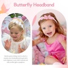image:imageOAOLEER 1 PCS Pink Bow Headbands for Girls with 2 PCS Pink Hair Bow ClipsCandy Tulle Hairbands Girls Hair Accessories for Birthday Party Proms