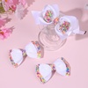 image:imageOAOLEER 1 PCS White Bow Headbands for Girls with 2 PCS White Hair Bow ClipsCandy Tulle Hairbands Girls Hair Accessories for Birthday Party PromsWhite