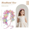 image:imageOAOLEER Headband for Girls Flower Girl HeadpieceFlower Butterfly Headbands Floral Hair Bands Non Slip Hoops Accessories for Girls Toddlers Kids Teens Children
