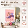 image:imageOAOLEER Scrunchies Holder Hanger Hair Ties Organizer Hair Accessories Bow Clips Organizer for Girls Women Wall Hanging for Girl Room and Nursery Decor