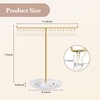 image:imageOAOLEER Necklace Holder Display Rotating Jewelry Stand Gold Metal Necklace Organizer Hanging Jewelry Display for Vendors Bracelet Keychain Storage for WomenGirls