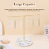 image:imageOAOLEER Necklace Holder Display Rotating Jewelry Stand Gold Metal Necklace Organizer Hanging Jewelry Display for Vendors Bracelet Keychain Storage for WomenGirls