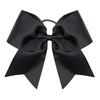 image:image16PCS 8 Large Cheer Hair Bows Ponytail Holder Elastic Band Handmade for Cheerleading Teen Girls College Sports Royal blueRed 1 Count Pack of 16Black