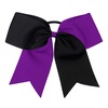 image:image16PCS 8 Large Cheer Hair Bows Ponytail Holder Elastic Band Handmade for Cheerleading Teen Girls College Sports Royal blueRed 1 Count Pack of 16BlackPurple