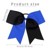 image:image16PCS 8 Large Cheer Hair Bows Ponytail Holder Elastic Band Handmade for Cheerleading Teen Girls College Sports Royal blueRed 1 Count Pack of 16BlackRoyal