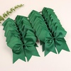 image:image16PCS 8 Large Cheer Hair Bows Ponytail Holder Elastic Band Handmade for Cheerleading Teen Girls College Sports Royal blueRed 1 Count Pack of 16Forest Green