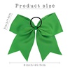 image:image16PCS 8 Large Cheer Hair Bows Ponytail Holder Elastic Band Handmade for Cheerleading Teen Girls College Sports Royal blueRed 1 Count Pack of 16Green