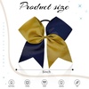 image:image16PCS 8 Large Cheer Hair Bows Ponytail Holder Elastic Band Handmade for Cheerleading Teen Girls College Sports Royal blueRed 1 Count Pack of 16NavyGold