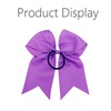 image:image16PCS 8 Large Cheer Hair Bows Ponytail Holder Elastic Band Handmade for Cheerleading Teen Girls College Sports Royal blueRed 1 Count Pack of 16Purple