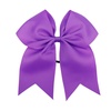 image:image16PCS 8 Large Cheer Hair Bows Ponytail Holder Elastic Band Handmade for Cheerleading Teen Girls College Sports Royal blueRed 1 Count Pack of 16Purple