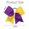 image:image16PCS 8 Large Cheer Hair Bows Ponytail Holder Elastic Band Handmade for Cheerleading Teen Girls College Sports Royal blueRed 1 Count Pack of 16PurpleGold